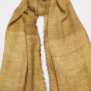 Fine wool sequin edge scarf