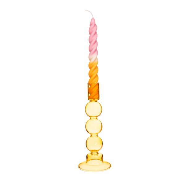 bubble glass candlestick