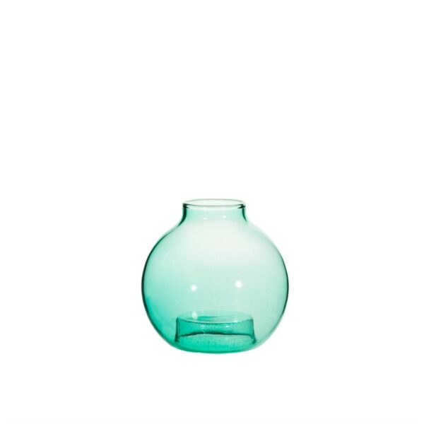 turquoise bubble glass stacking vase