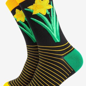 men's daffodil bamboo socks