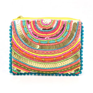 rainbow sequin coin purse