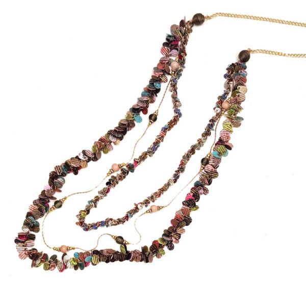 sequin layer necklace