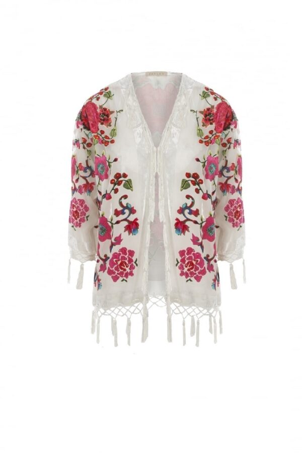 vintage floral kimono jacket