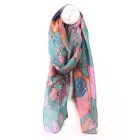 recycled foil print scarf