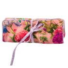 pink velvet jewellery roll