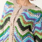 zig zag knit cardigan