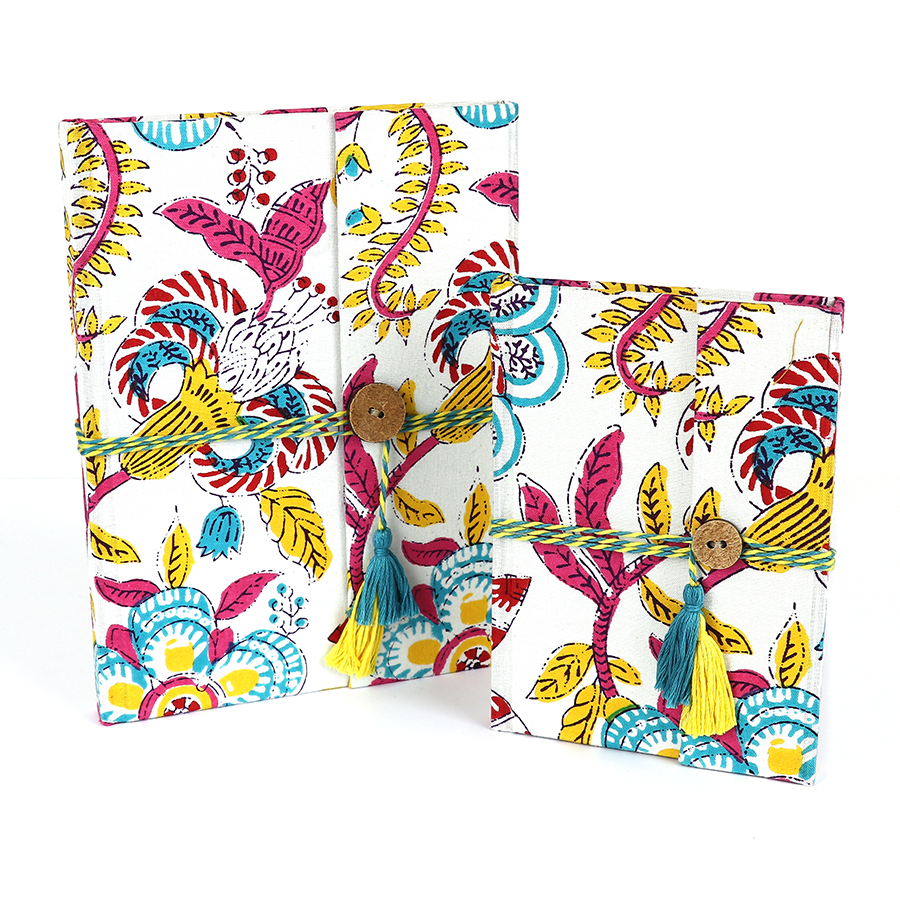 PoM bright paisley notebook set Rainbow and Spoon Oxford Bright paisley notebook set