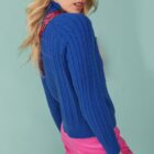 banana peel zip cardigan