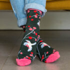 cotton love bird socks