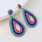 beaded teardrop earrings