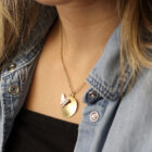 silver plated butterfly necklace