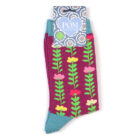 cotton floral vines socks