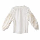 white embroidered cotton shirt