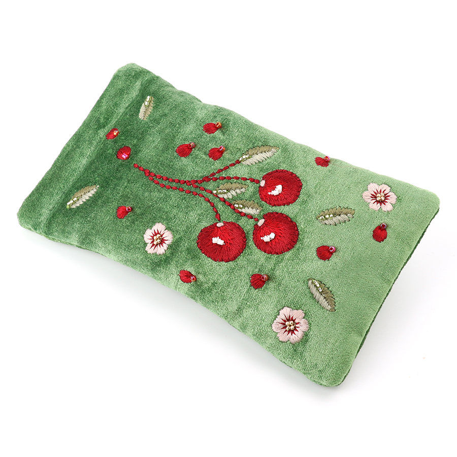 velvet cherries glasses case