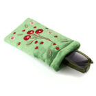velvet cherry glasses case