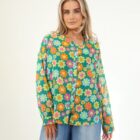 jade floral cotton shirt