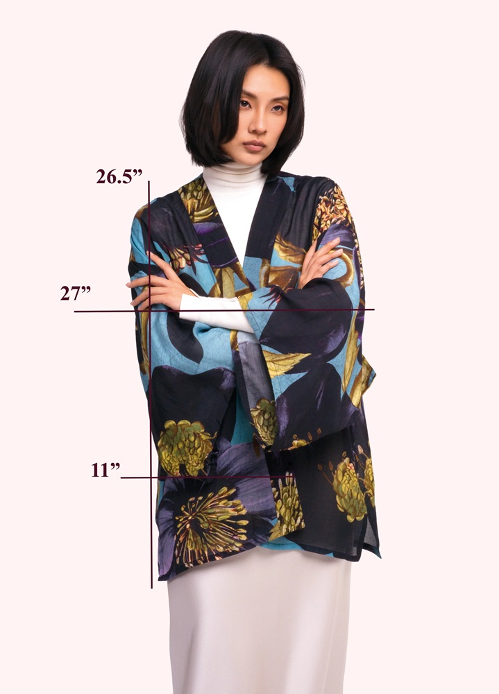powder helibore kimono jacket