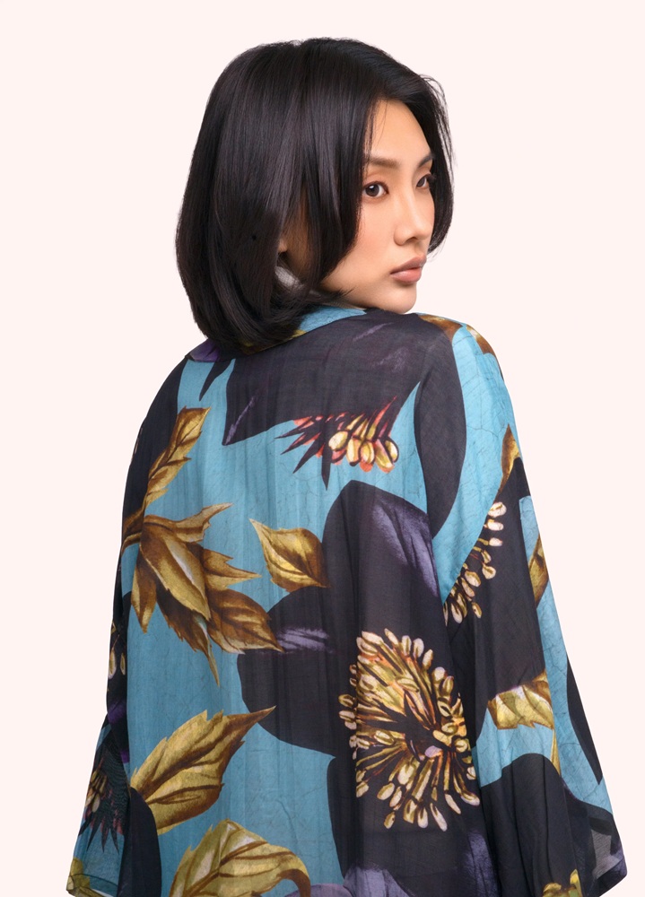 Powder helibore kimono jacket Rainbow and Spoon Oxford powder helibore kimono jacket