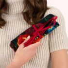 Powder floral jewellery roll
