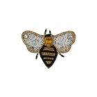 beaded bee brooch