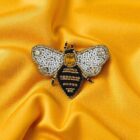 beaded bee brooch