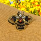 beaded bumblebee brooch