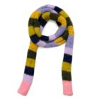 lilac stripe skinny scarf