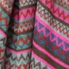 green zigzag scarf