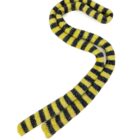yellow stripe skinny scarf